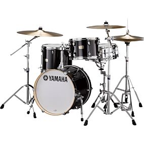 Yamaha Stage Custom Bop Drum Kit Package w/Crosstown Hardware - Raven Black