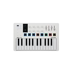 Arturia MiniLAB 3 Compact MIDI Keyboard & Pad Controller in White