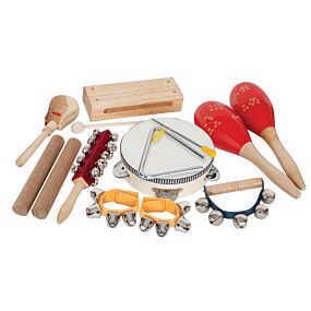 Mano Percussion 9 Piece Percussion Set and Bag