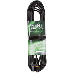 Event Lighting XLR3M3F10 3 Pin DMX 10m Cable