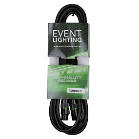 Event Lighting XLR5M5F3 5 Pin 3m DMX Cable