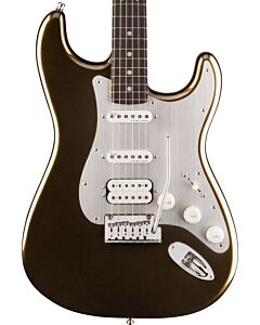 Fender American Ultra II Stratocaster HSS, Ebony Fingerboard in Texas Tea