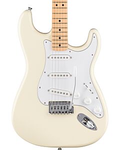 Fender Standard Stratocaster, Maple Fingerboard in White Pickguard in Olympic White