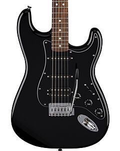 Fender Standard Stratocaster HSS, Laurel Fingerboard in Black Pickguard in Black