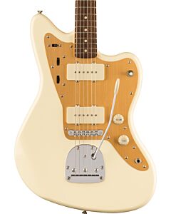 Squier J Mascis Jazzmaster, Laurel Fingerboard, Gold Anodized Pickguard in Vintage White