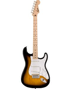 Squier Sonic Stratocaster, Maple Fingerboard, White Pickguard in 2-Color Sunburst