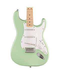 Squier FSR Squier Sonic Stratocaster, Maple Fingerboard, White Pickguard in Surf Green