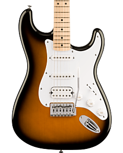 Squier FSR Squier Sonic Stratocaster HSS, Maple Fingerboard, White Pickguard in 2-Color Sunburst