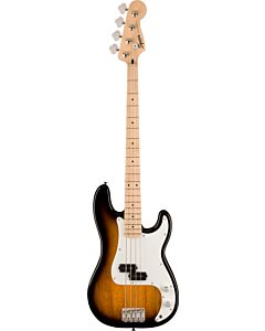 Squier Sonic Precision Bass, Maple Fingerboard, White Pickguard in 2-Color Sunburst