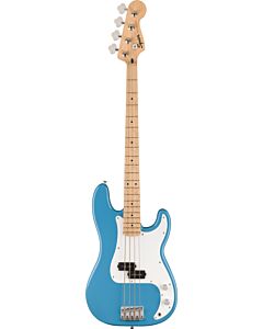 Squier Sonic Precision Bass, Maple Fingerboard, White Pickguard in California Blue