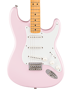 Squier Classic Vibe '50s Stratocaster HT Electric Guitar, Maple Fingerboard in Shell Pink