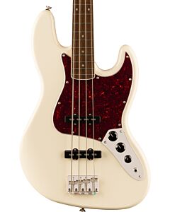 Squier Limited Edition Classic Vibe Mid-'60s Jazz Bass, Laurel Fingerboard, Tortoiseshell Pickguard in Olympic White