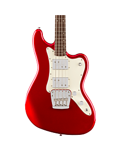 Squier FSR Paranormal Rascal Bass HH, Laurel Fingerboard, Parchment Pickguard in Candy Apple Red