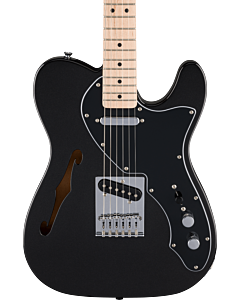 Squier FSR Affinity Series Telecaster Thinline, Maple Fingerboard, Black Pickguard in Metallic Black