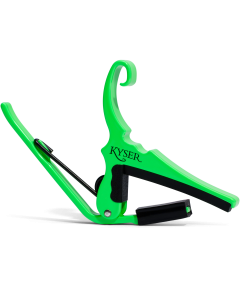 Kyser Quick Change Acoustic Guitar Capo in Neon Green