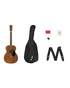 Fender CC-60S Concert Pack V2, All-Mahogany - Acoustic Guitar Starter Pack