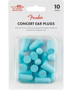 Fender Concert Ear Plugs (10 Pair), Daphne Blue
