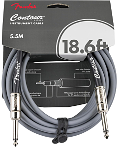 Fender Contour 18.6' Instrument Cable in Inca Silver