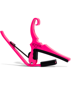 Kyser Quick Change Acoustic Guitar Capo in Neon Pink