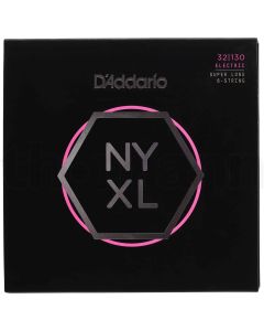 D'Addario NYXL32130SL Nickel Wound Bass Guitar Strings, Regular Light 6-String, 32-130, Super Long Scale