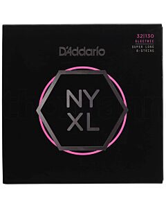 D'Addario NYXL32130SL Nickel Wound Bass Guitar Strings, Regular Light 6-String, 32-130, Super Long Scale