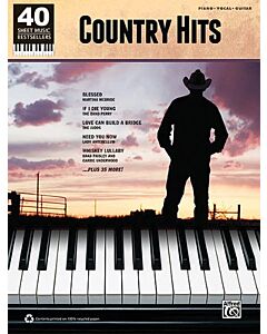 COUNTRY HITS 40 SHEET MUSIC BESTSELLERS PVG