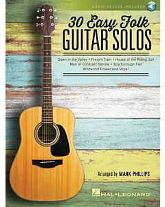 30 Easy Folk Guitar Solos Tab