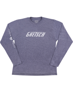 Gretsch Power and Fidelity Long Sleeve T-Shirt, Grey, M