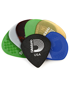 D'Addario Guitar Pick Variety Pack Medium Gauge 7 Pack