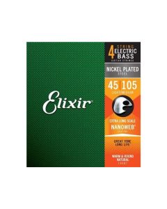 Elixir #14087: Bass Nano Xtra Long Scale Light Medium 45-105