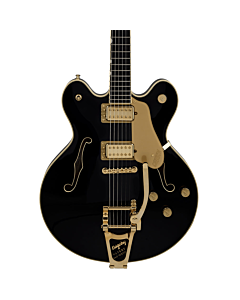 Gretsch Broadkaster LX Center Block with String Thru Bigsby and Gold Hardware in Black
