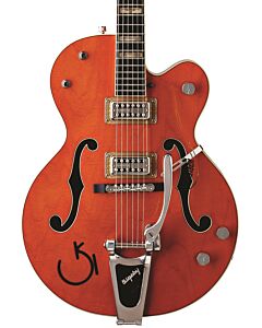 Gretsch G6120RHH Reverend Horton Heat Signature Hollow Body with Bigsby, Ebony Fingerboard in Orange Stain (Lacquer)
