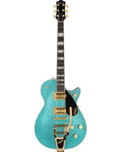 Gretsch G6229TG Limited Edition Players Edition Sparkle Jet BT with Bigsby and Gold Hardware in Ocean Turquoise Sparkle