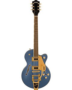 Gretsch G5655TG Electromatic Center Block Jr. Single-Cut with Bigsby and Gold Hardware in Cerulean Smoke