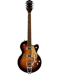 Grestch G5655T-QM Electromatic Center Block Jr. Single-Cut Quilted Maple with Bigsby in Sweet Tea