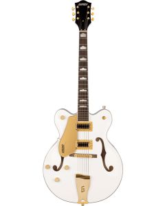 Gretsch G5422GLH Electromatic Classic Hollow Body Double-Cut with Gold Hardware, Left-Handed, in Snowcrest White