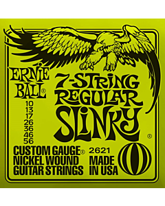 Ernie Ball Regular Slinky Nickel Wound 7 String Electric Guitar Strings 10-56 Gauge