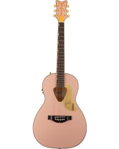 Gretsch G5021E Rancher Penguin Parlor Acoustic Electric Guitar in Shell Pink