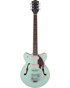 Gretsch G2655T-P90 Streamliner™ Center Block Jr. Double-Cut P90 with Bigsby®, Laurel Fingerboard in Two-Tone Mint Metallic and Vintage Mahogany Stain