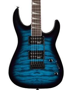 Jackson JS Series Dinky JS20 DKQ 2PT in Transparent Blue Burst