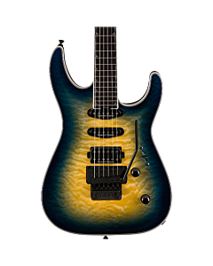 Jackson Pro Plus Series Soloist SLA3Q Electric Guitar in Amber Blue Burst