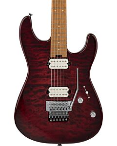 Charvel Pro-Mod Plus San Dimas Style 1 HH FR CM, Carmalized Maple Fingerboard in Sangria Burst