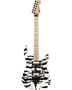 Charvel Satchel Signature Pro Mod DK22 HH FR M Elictric Guitar in Satin White Bengal