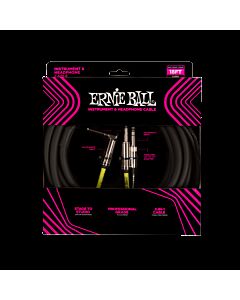 Ernie  Ball 18' Instrument & Headphone Cable in Black