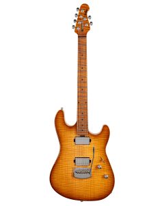 Ernie Ball Music Man Sabre Guitar HH Trem Roasted Maple w/Maple Fretboard in Honey Suckle