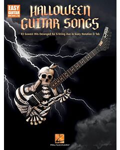 HALLOWEEN GUITAR SONGS EASY GTR NOTES & TAB