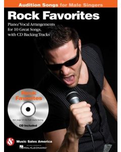 ROCK FAVORITES AUDITION SONGS MALE SINGERS BK/CD