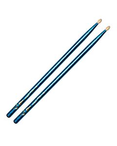 VATER PERCUSSION VATER VCB5AN LOS ANGELES 5A BLUE SPARKLE COLOUR WRAP NYLON TIP