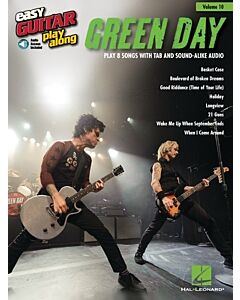 Hal Leonard Green Day Easy Guitar Play Along Volume 10 Bk/Cd