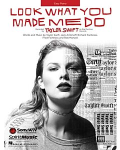 LOOK WHAT YOU MADE ME DO EASY PIANO S/S